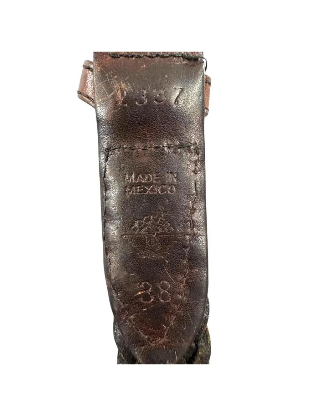 Docker's Woven Leather Belt